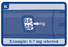 Turn the dose selector clockwise to select the dose you need - Illustration