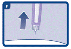 Keep the needle in your skin</b> after the dose
    counter has returned to “0”  - Illustration