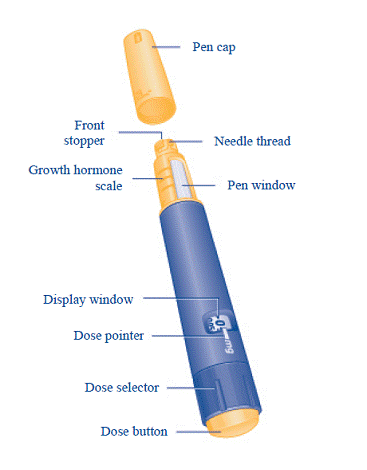 Norditropin FlexPro Pen is for single-patient-use only needle - Illustration