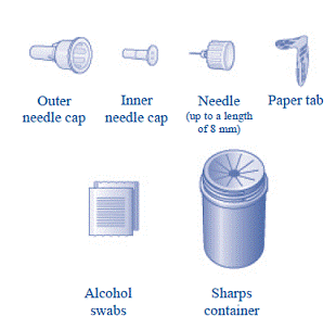 Turn the Pen upside down 1 or 2 times to check that the Norditropin in your Pen is clear and colorless - Illustration