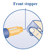 1 marking on the dose counter equals 0.1 mg - Illustration