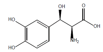 NORTHERA® (droxidopa) Structural Formula Illustration