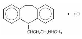 Nortriptyline Hydrochloride (nortriptyline hydrochloride) Structural Formula Illustration