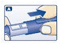 Turn the dose selector to the number of units you need to inject - Illustration