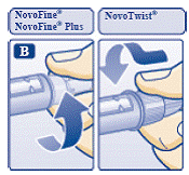 Insert the needle into your skin - Illustration