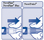 The NovoLog FlexTouch Pen insulin scale will show you how much insulin is left in your Pen  - Illustration