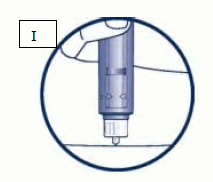 Pinch a fold of skin between 2 fingers, then push the needle into the pinched up skin - Illustration