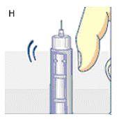 Tap the cartridge gently - Illustration