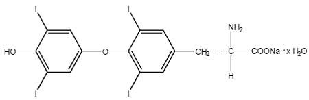 NOVOTHYROX®
  (levothyroxine sodium tablets, USP) Structural Formula Illustration