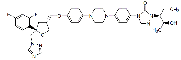 NOXAFIL® (posaconazole)- Structural Formula  Illustration