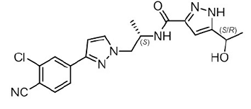 NUBEQA (darolutamide) Structural Formula  - Illustration