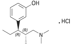 NUCYNTA® ER (tapentadol) Structural Formula Illustration