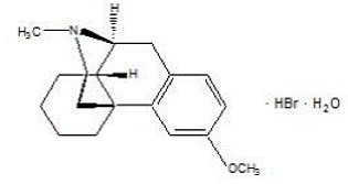 Dextromethorphan hydrobromide - Structural Formula Illustration