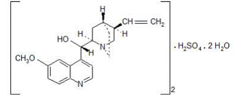 Quinidine sulfate - Structural Formula Illustration