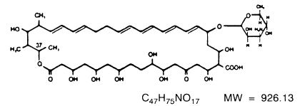 NYSTATIN ORAL SUSPENSION Structural Formula Illustration