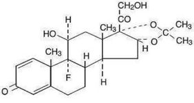 Triamcinolone - Structural Formula Illustration