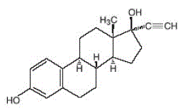 Ethinyl estradiol Structural Formula Illustration