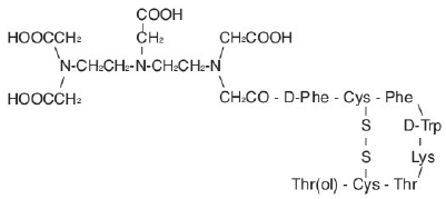 Octreoscan™ Structural Formula Illustration