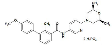 ODOMZO® (sonidegib) Structural Formula Illustration