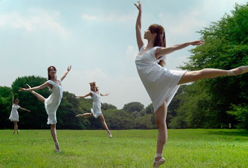Photo of dancers in park.