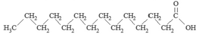 Alpha-linolenic acid - Structural Formula - Illustration