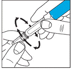 Remove the needle from the Pen - Illustration