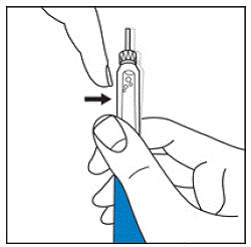 Gently tap the cartridge holder - Illustration