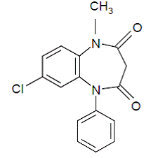 ONFI® (clobazam) tablets, for oral use, CIV ONFI® (clobazam) oral suspension, CIV Structural Formula - Illustration