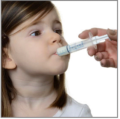 Remove the syringe from the bottle adapter - Illustration