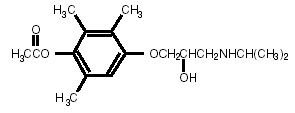 OptiPranolol® (metipranolol) Structural Formula Illustration