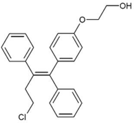 OSPHENA® (ospemifene) Strucural Formula Illustration