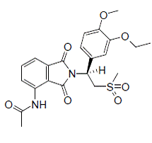 OTEZLA® (apremilast) Structural Formula Illustration