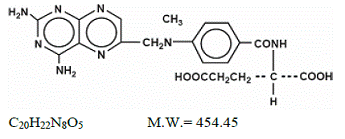 OTREXUP PFS (methotrexate) injection prefilled syringe), for subcutaneous useStructural Formula  - Illustration