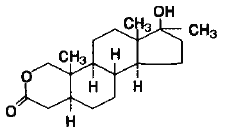 Oxandrin® (oxandrolone) Structural Formula Illustration