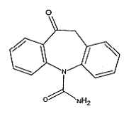OXTELLAR XR (oxcarbazepine) Structural Formula Illustration