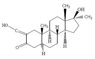 ANADROL®-50 (oxymetholone)    Structural Formula Illustration