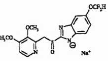 PROTONIX® I.V. (pantoprazole sodium) Structural Formula Illustration