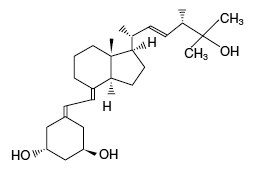 ZEMPLAR® (paricalcitol) Structural Formula Illustration