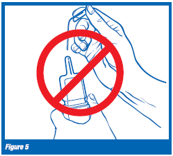 Gently pull the nasal applicator up to remove
it from the bottle - Illustration