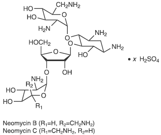 Neomycin sulfate Structural Formula Illustration