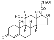 Hydrocortisone Structural Formula Illustration