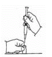 Hold the PegIntron vial upright - Illustration