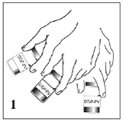 Gently shake the vial - Illustration