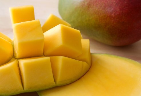 Mangos are high in carotenoids, which have antioxidant activities.