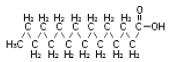 Palmitic acid - Structural Formula Illustration
