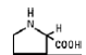 Proline - Structural formula Illustration