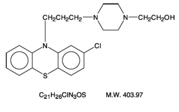 Perphenazine Structural Formula Illustration