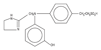 Phentolamine Mesylate Structural Formula Illustration