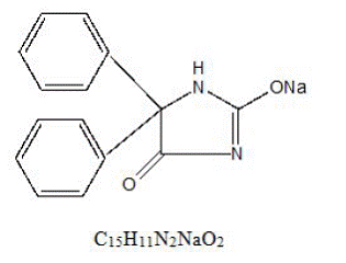 PHENYTEK (phenytoin sodium) Structural Formula Illustration