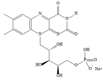 PHOTREXA® (riboflavin 5'-phosphate sodium) Structural Formula Illustration